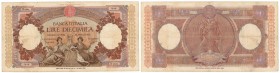 Banconote. Repubblica Italiana. 10.000 Lire Regine del Mare. D.M. 23 Marzo 1961. Gig. BI73R. qBB/BB. Pieghe e macchie. (D. 7120)