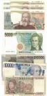 Banconote. Repubblica Italiana. Lotto di 8 pezzi. 10.000 lire, 5.000 lire, 2.000 Lire. Dal qBB al FDS. (D. 6920)