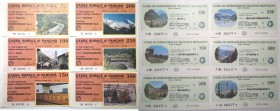 Miniassegni. Cassa Rurale di Trento e Rovereto e Cassa Rurale di Panchià. 2 Serie complete da 6 pezzi. Totale 12 pezzi. FDS.