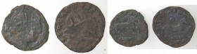 Zecche Italiane. Lotto di 2 monete. Ferdinando I d'Aragona. 1458-1494. Cavallo per Napoli e Cavallo per L'Aquila. Ae. Mediamente qMB.