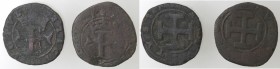 Zecche Italiane. Napoli. Ferdinando il Cattolico. 1504-1516. Lotto di due monete da 1 Sestino. Ae. P.R. 7. MB. NC. (D. 0721)