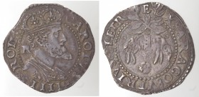 Zecche Italiane. Napoli. Carlo V. 1516-1554. Carlino. Ag. P.R.36c. Peso gr. 3,12. Diametro mm. 24. SPL. (D. 3219)