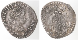 Zecche Italiane. Napoli. Filippo III. 1598-1621. Mezzo carlino. Ag. P.R. 29. Peso gr. 1,36. Diametro mm. 18. BB. R. (D. 2720)