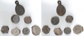 Varie. Lotto di 5 Sigilli in Piombo, periodo 1800/1900. Mediamente MB. (D. 2619)
