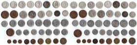 Casa Savoia. Lotto di 41 monete. Di cui 11 in Argento. Diversi nominali, alcuni rari. Conservazione dall'MB allo SPL. (D. 0721)