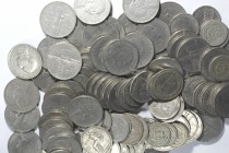 Casa Savoia. Vittorio Emanuele III. 1900-1943. Lotto di 115 monete. 49 monete da 2 Lire 1923, 27 monete da 2 Lire 1924, 14 monete da 1 Lira, 8 monete ...