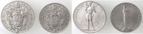Vaticano. Roma. Pio XI. 1929-1938. Lotto 1 Lira e 2 Lire 1937. Ni. BB+.