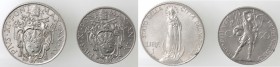 Vaticano. Roma. Pio XI. 1929-1938. Lotto 50 Centesimi 1930 e 1 Lira 1936. Ni. BB+.