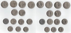 Vaticano. Pio XI. 1929-1938. Lotto di 13 monete in Nichel. 2 lire, 1 Lira, 50 Centesimi, 20 Centesimi. Anni diversi. Conservazione da qBB a SPL. (D. 0...