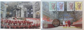 Vaticano. Roma. Sede Vacante 2013. 2 Euro con francobolli. FDC. (D. 0521)