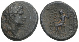 Seleucid Kingdom. Antiochus IV Epiphanes. 175-164 BC. AE 7.9gr 21.4mm