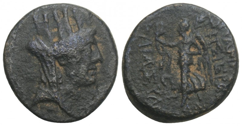 Greek
Syria, Seleukis and Pieria. Apameia. Ca. 1st century B.C. AE. 5.1gr 18.8mm...