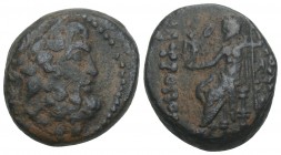 Greek 
Syria, Seleukis and Pieria. Antiochia ad Orontem. 92-76 B.C. AE 8gr 19.3mm