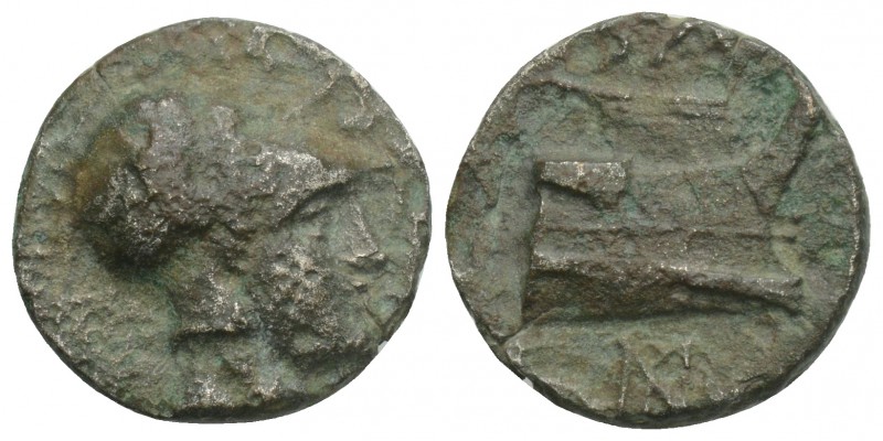 Kings of Macedon. Salamis. Demetrios I Poliorketes 306-283 BC. Bronze Æ2.8gr 15....
