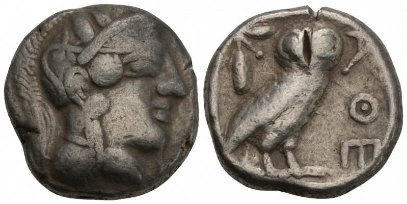 Greek Coins ATTICA. Athens. Tetradrachm (Circa 454-404 BC). 16.3gr 23.8mm
Obv: H...