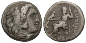 Ancients Greek
MACEDONIAN KINGDOM. Alexander III the Great (336-323 BC). drachm 4.1gr 16.8mm
 About VF. Posthumous issue of 'Colophon', ca. 310-301 BC...