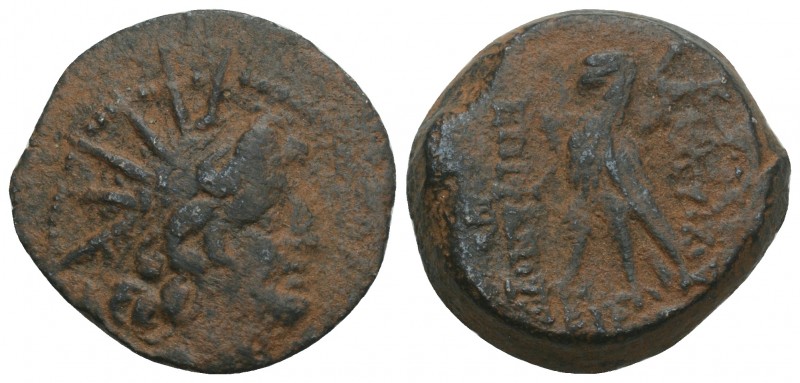 Greek Seleukid Kingdom. Antiochos VIII Epiphanes 6.3gr 19.6mm
Diademed, radiate ...