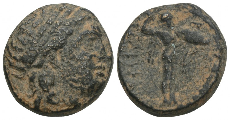 KINGS OF MACEDON. Demetrios I Poliorketes (306-283 BC). Ae. Uncertain mint in Ca...