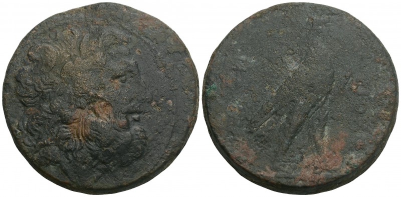Greek 
Syria, Seleucid Kings of Syria Bronze, Antiochia circa 168, Æ 68.9gr 41.4...