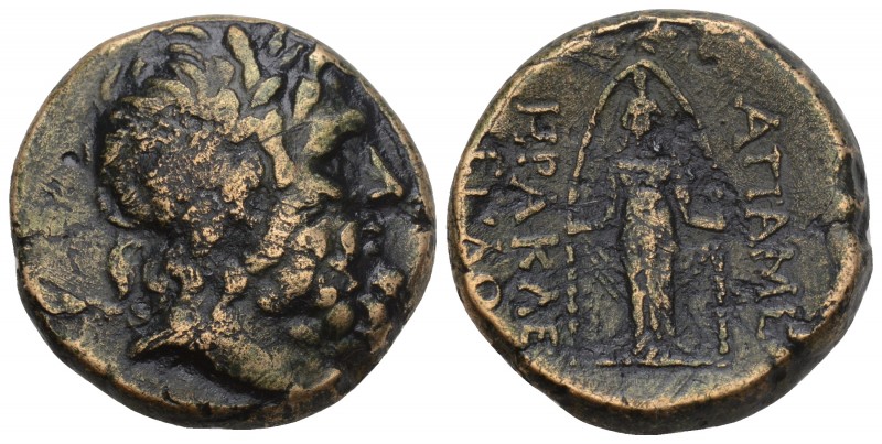 Greek
Phrygia. Apamea circa 100-50 BC. Bronze Æ 9.3gr 22mm
Herakle-, and Eglo-, ...