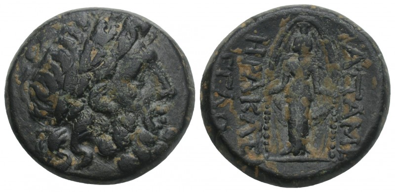 Greek
Phrygia. Apamea circa 100-50 BC. Bronze Æ 7.5gr 20.5mm
Herakle-, and Eglo-...