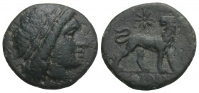 Greek Coins
 IONIA. Miletos. Ae (Circa 313-290 BC). 3.5gr 18mm