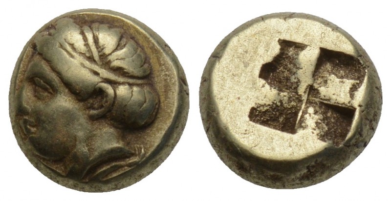 Greek 
IONIA. Phokaia. Circa 478-387 BC. Hekte. 2.6gr 9.6mm
 Head of a female to...