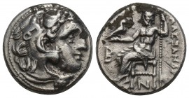 Greek
MACEDONIAN KINGDOM. Alexander III the Great (336-323 BC). AR drachm 4.2gr 16.2mm
 Early posthumous issue of 'Colophon', ca. 310-301 BC. Head of ...