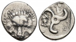 Greek 
DYNASTS OF LYCIA. Perikles, circa 380-360 BC. 1/3 Stater 2.9gr 17mm