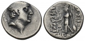 Greek
 Cappadocian Kingdom. Ariobarzanes I Philoromaios. Drachm. 96-63 BC. 4.3gr 16.4mm