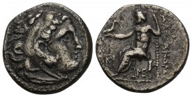 Greek
 KINGS OF MACEDON. Alexander III 'the Great' (336-323 BC). drachm. 3.9gr 17.6mm
Obv: Head of Herakles right, wearing lion skin. Rev: AΛΕΞΑΝΔΡOY....