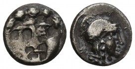 Greek 
Pisidia, Selge, c. 350-300 BC. AR Obol 0.9gr 10.2mm