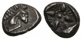 Greek
 IONIA. Miletus. Ca. late 6th-5th centuries BC. AR 1/12 stater or obol 1.2gr 10mm