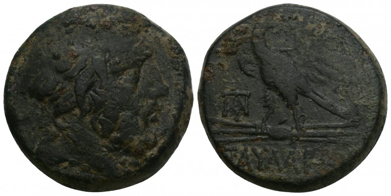 Greek 
PONTOS. Taulara. Circa 100-85 BC. AE 19.6gr 21.1mm
 Laureate head of Zeus...