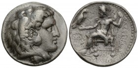 Greek
Seleukid Kingdom. Seleukos I Nikator, 312-281 B.C. AR Tetradrachm, 17gr 27.2mm
Babylon Mint, as Satrap, ca. 317-311 B.C. NGC VF.
Pr-3704a; Mulle...