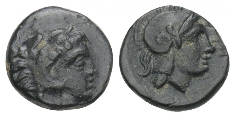 Greek 
Mysia, Pergamon Æ9. Circa 310-282 BC. 0.8gr 9.4mm
Head of Herakles right,...