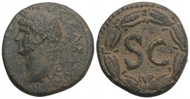 Roman Provincial
Seleucis and Pieria. Antioch. Domitian AD 81-96. Bronze Æ 12.8gr 26.7mm
[DO]MITIAN[VS CA]ESAR, laureate head right / SC within laurea...