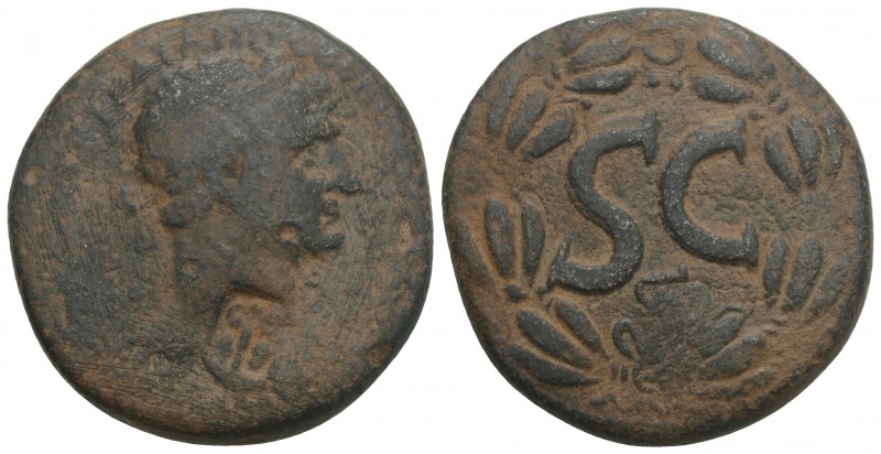 Traian AE As, Antioch, countermarked
Trajan (98-117 AD). Æ . Syria, Seleucis and...