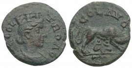 Roman Provincial Coins
TROAS. Alexandria. Pseudo-autonomous. Time of Trebonianus Gallus or Valerian I (251-260). Ae As.
Obv: COL TRO. Turreted and dra...