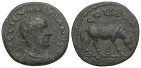 Roman Provincial
Valerian I Æ As of Alexandria, Troas. AD 253-260. 4.5GR 21.6MM
IMP LIC VALERIANVS AVG, laureate, draped and cuirassed bust right / CO...