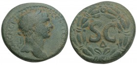 Roman Provincial 
SYRIA. Seleucis and Pieria. Antioch. Trajan (98-117). Ae. 16.9gr 23.8mm
Obv: Laureate head right. Rev: S C and Δ all within laurel w...