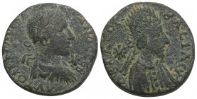 Roman Provincial
 Mesopotamia. Edessa. Gordian III with Abgar X Phraates AD 238-244. Bronze Æ 10gr 22.8mm
nearly very fine