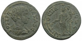 Roman Provincial 
Pisidia. Antioch. Geta as Caesar AD 197-209. Bronze Æ 5.2gr 22.9mm
PO SEP GETAS C, draped and cuirassed bust right / ANTIOCHE GEN CO...