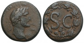 Roman Provincial
Antoninus Pius Æ22 of Antioch, Syria. AD 138-161. 14gr 25.3mm
 Laureate head right / Large SC, B below; all within laurel wreath