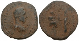 Roman Provincial
MESOPOTAMIA, Edessa. Gordian III, with Abgar X Phraates. 238-244 AD. Æ 19.3GR 33.2MM
 Investiture issue, struck 242 AD. Laureate, dra...