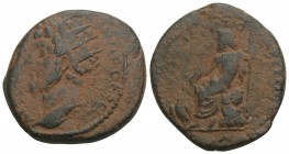 Roman Provincial coins radiate bust L./ Zeus seated, holding eagle and scepter 10.1gr 25.6mm