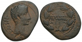Roman Provincial Coins SELEUCIS & PIERIA. Antioch. Augustus (27 BC-14 AD). Ae 9.4gr 27.5mm
Obv: CAESAR. Bare head right. Rev: AVGVSTVS. Legend within ...