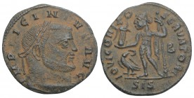 Roman Imperial
Licinius I, 308-324. Follis (Silvered bronze, Siscia, 313-315. 2.8 GR 21.4MM
 IMP LICINIVS AVG Laureate head of Licinius I to right. Re...