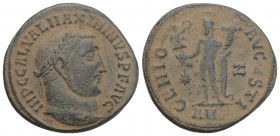 Roman Imperial
Maximinus II, 310-313. Follis AE Antiochia. 5.0GR 22MM
IMP C GAL VAL MAXIMINVS P F AVG Laureate head of Maximinus II to right.
Rev. GEN...