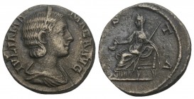 Roman Imperial Julia Mamaea AD 222-235. Struck circa AD 232. Rome Denarius AR 2.5gr 17.7mm